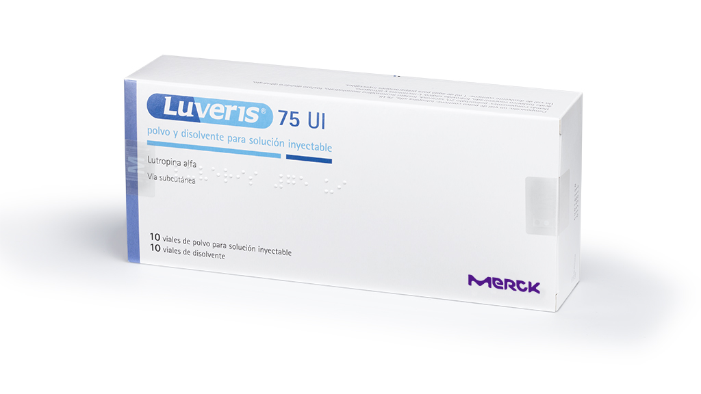 LUVERIS 75 UI 10 VIALES POLVO PARA SOLUCION INYECTABLE + 10 VIALES DISOLVENTE