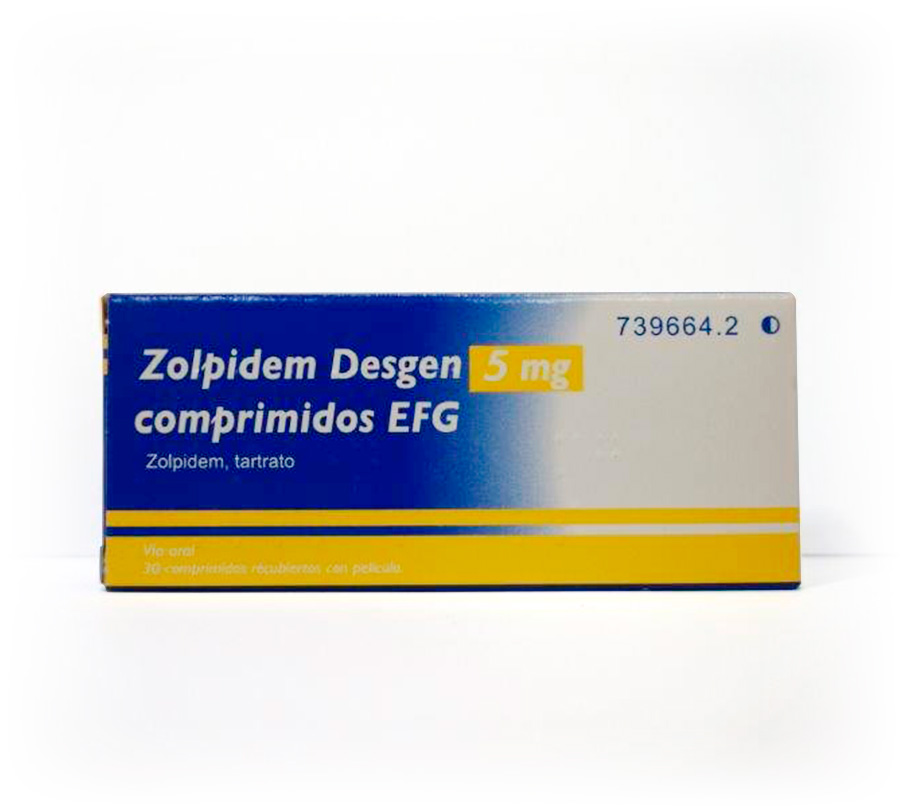 ZOLPIDEM DESGEN EFG 5 mg 30 COMPRIMIDOS RECUBIERTOS