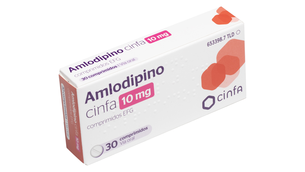 AMLODIPINO CINFA EFG 10 mg 30 COMPRIMIDOS