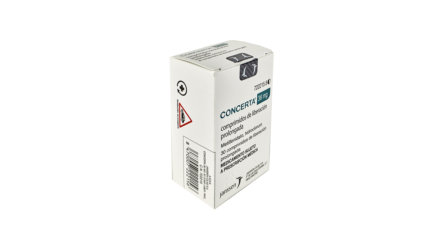 CONCERTA 36 mg 30 COMPRIMIDOS LIBERACION PROLONGADA - Farmacéuticos