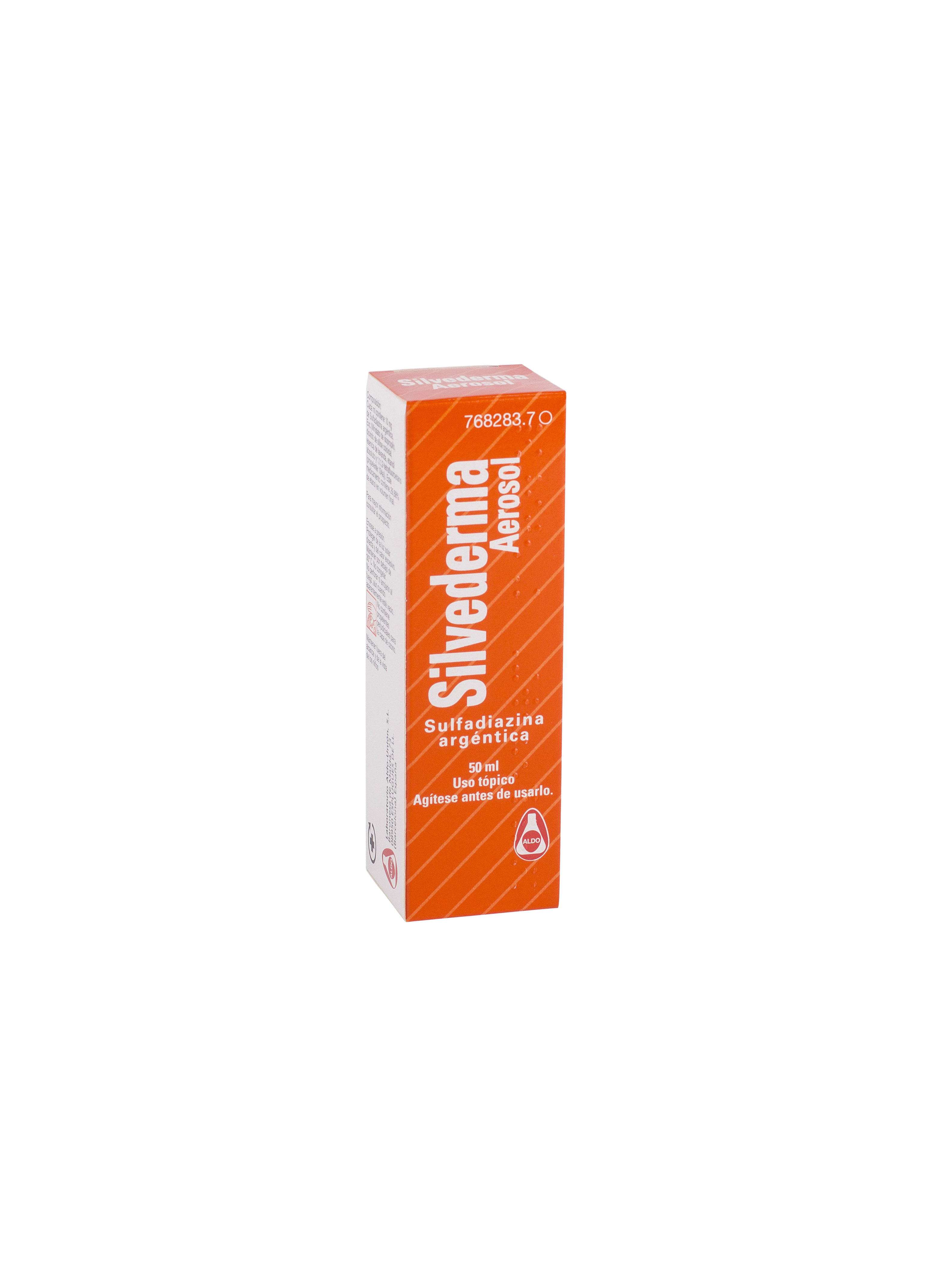 SILVEDERMA 10 mg/ml AEROSOL CUTANEO EN SUSPENSION 1 ENVASE 50 ml