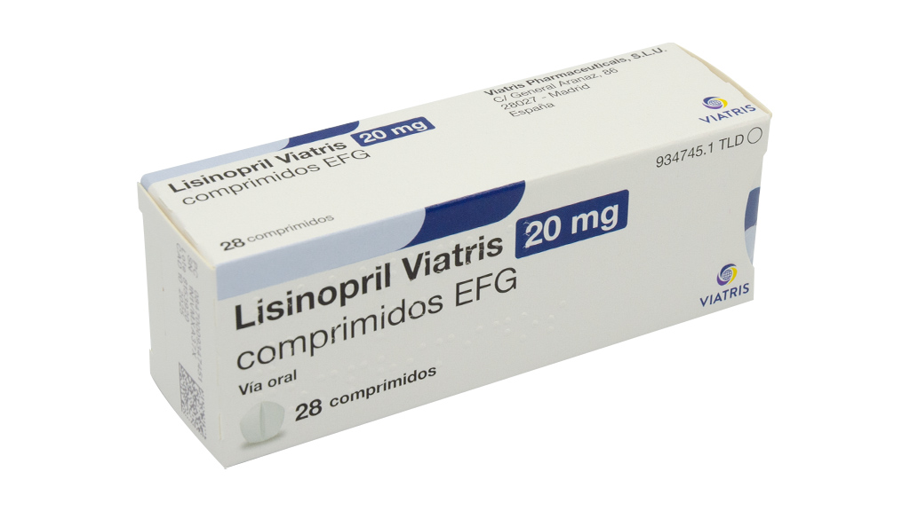 LISINOPRIL VIATRIS EFG 20 mg 500 COMPRIMIDOS