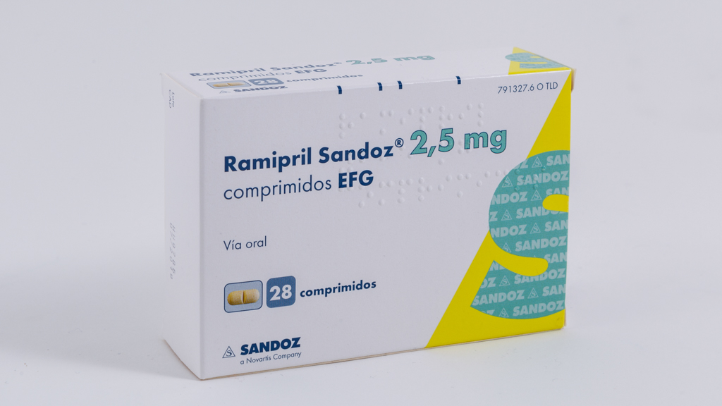 RAMIPRIL SANDOZ EFG 2,5 mg 28 COMPRIMIDOS