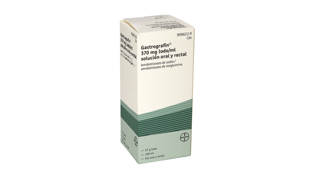 GASTROGRAFIN 100 mg/ml + 660 mg/ml 370 mg I/ml SOLUCION ORAL Y RECTAL 1 FRASCO 100 ml