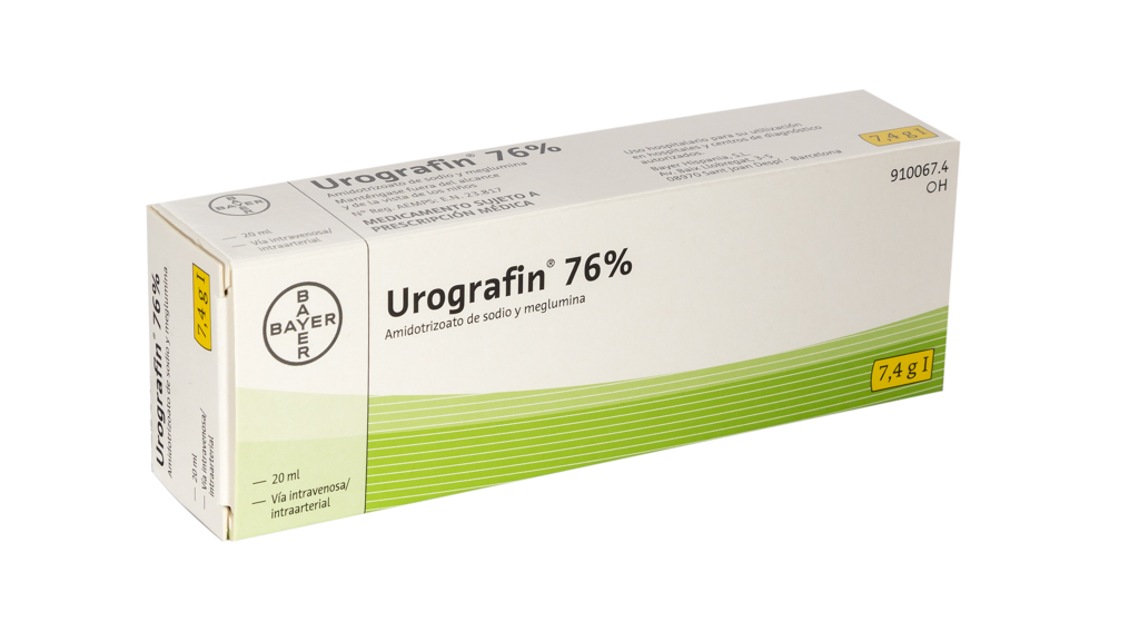 UROGRAFIN 370 mg IODO/ml 1 FRASCO SOLUCION INYECTABLE Y PARA PERFUSION 100 ml