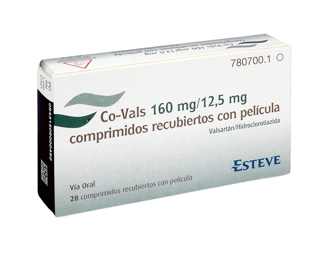 CO-VALS 160 mg/12,5 mg 28 COMPRIMIDOS RECUBIERTOS