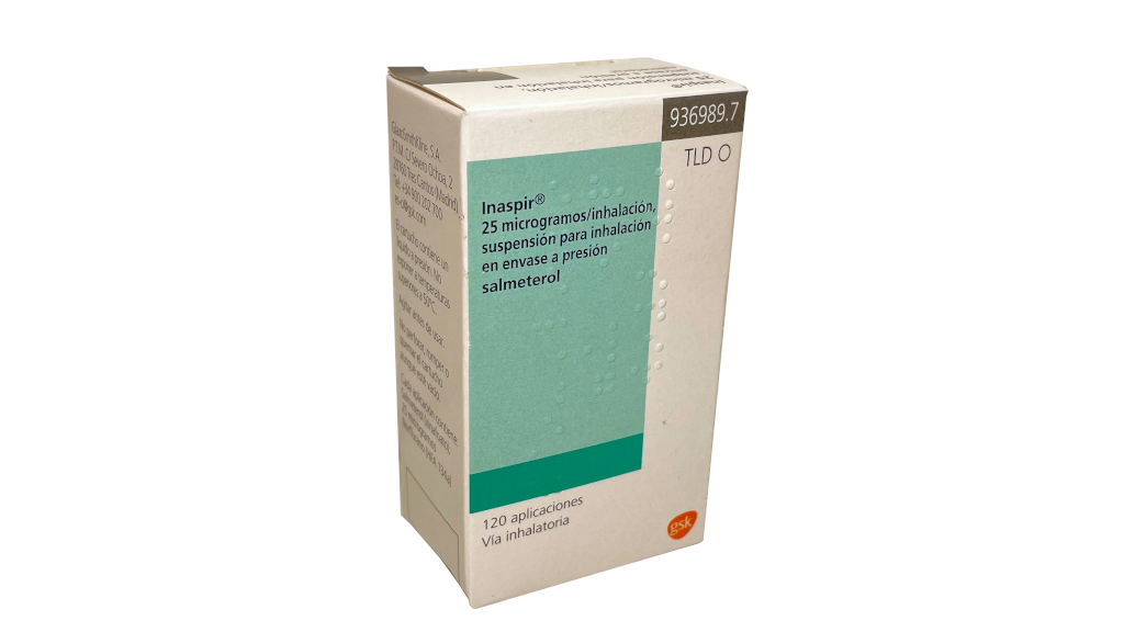 INASPIR 25 microgramos/INHALACION SUSPENSION PARA INHALACION EN ENVASE A PRESION 1 INHALADOR 120 DOSIS