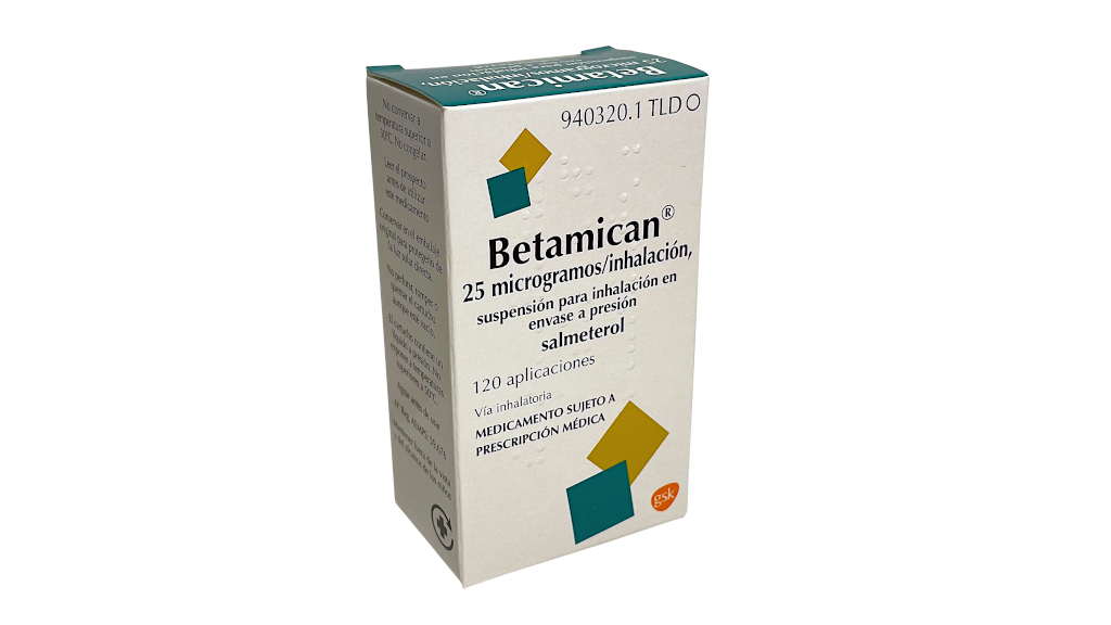 BETAMICAN 25 microgramos/INHALACION SUSPENSION PARA INHALACION EN ENVASE A PRESION 1 INHALADOR 120 DOSIS