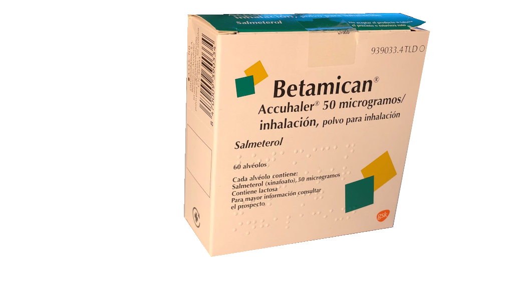 BETAMICAN ACCUHALER 50 microgramos/INHALACION POLVO PARA INHALACION 1 INHALADOR 60 DOSIS