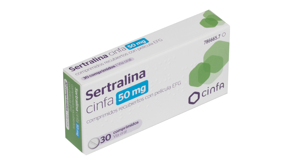 SERTRALINA CINFA EFG 50 mg 30 COMPRIMIDOS RECUBIERTOS