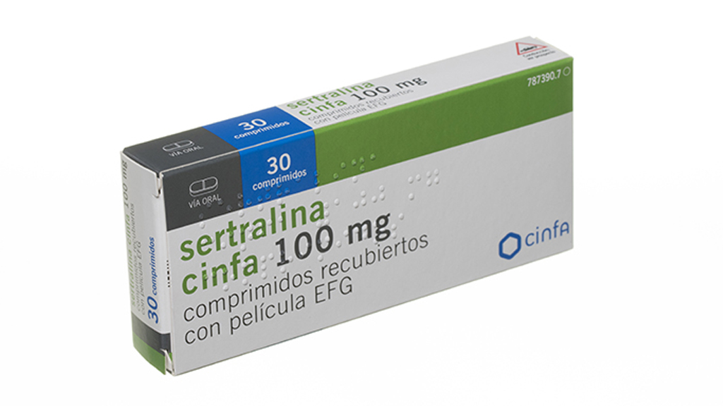 SERTRALINA CINFA EFG 100 mg 60 COMPRIMIDOS RECUBIERTOS - Farmacéuticos