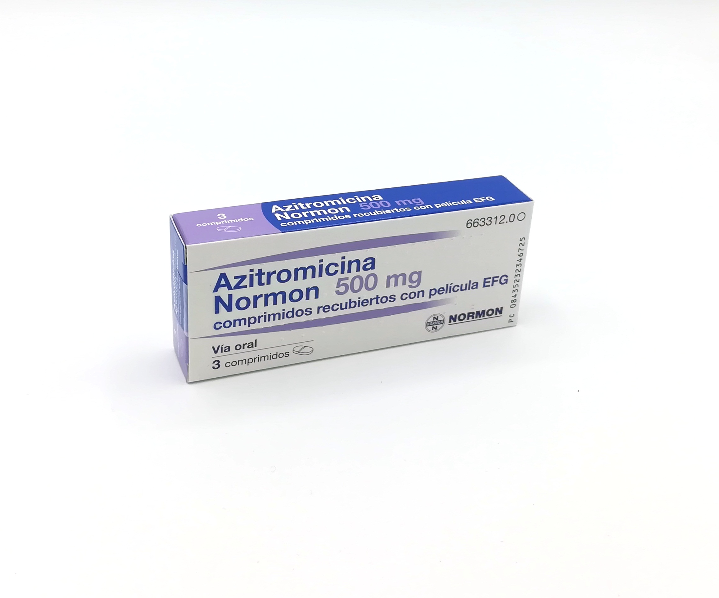 AZITROMICINA NORMON EFG 500 mg 3 COMPRIMIDOS RECUBIERTOS - Farmacéuticos