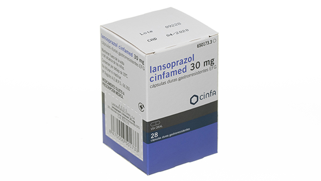 LANSOPRAZOL CINFAMED EFG 30 mg 28 CAPSULAS GASTRORRESISTENTES