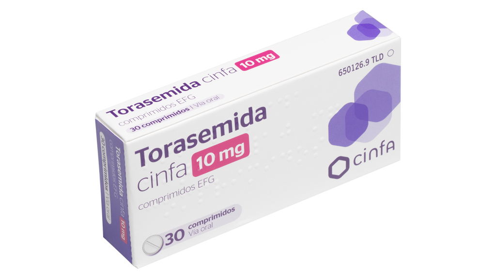 TORASEMIDA CINFA EFG 10 mg 30 COMPRIMIDOS
