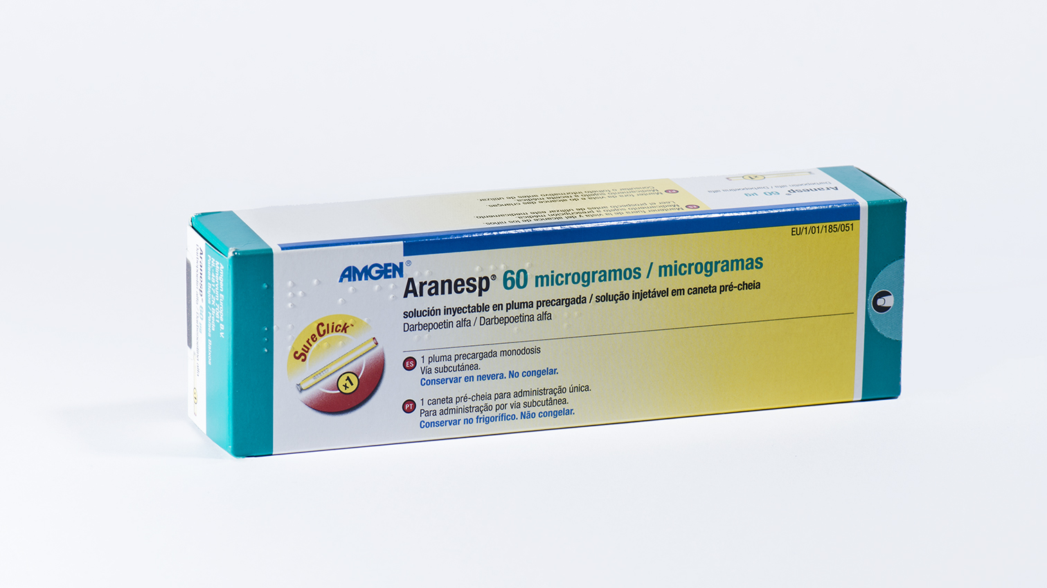 ARANESP 60 microgramos 1 PLUMA PRECARGADA SOLUCION INYECTABLE 0,3 ml