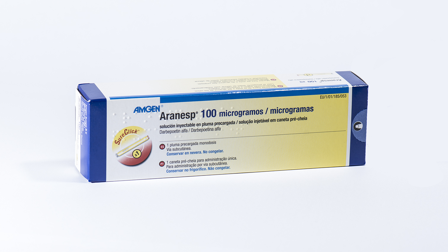 ARANESP 100 microgramos 1 PLUMA PRECARGADA SOLUCION INYECTABLE 0,5 ml