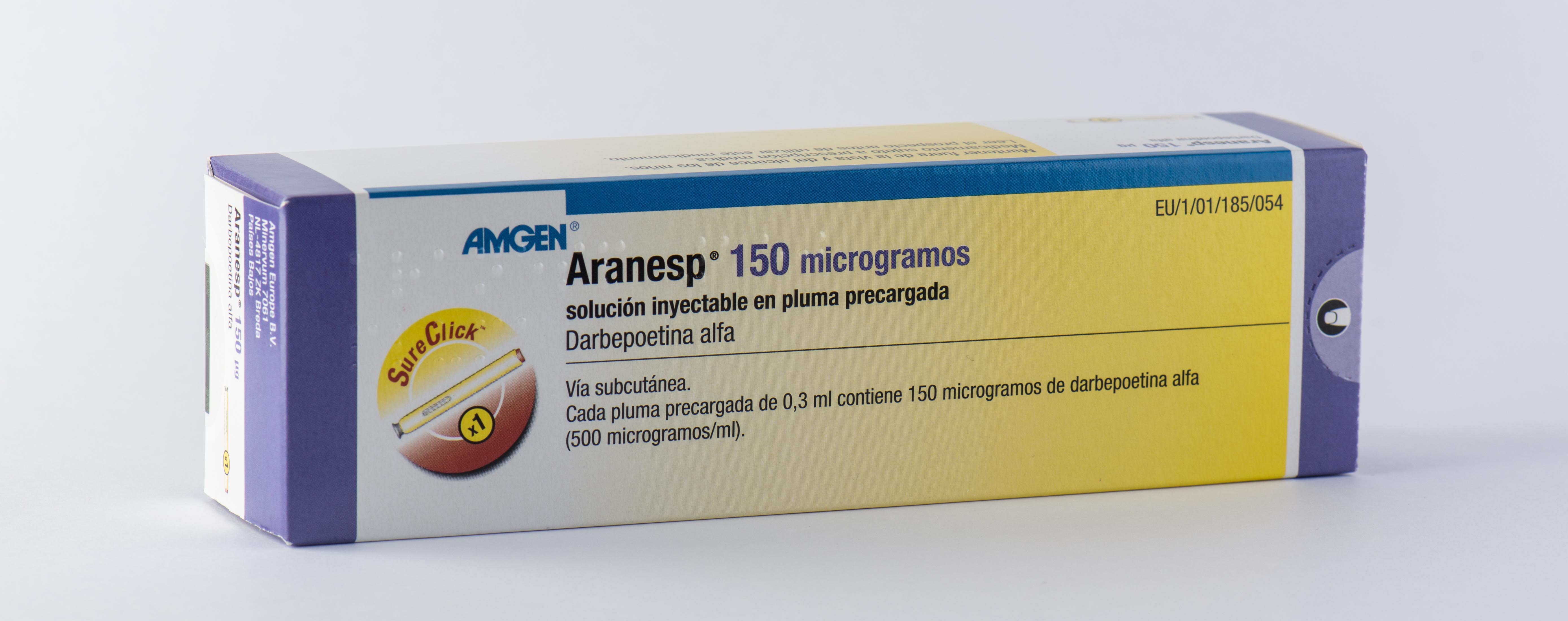 ARANESP 150 microgramos 1 PLUMA PRECARGADA SOLUCION INYECTABLE 0,3 ml