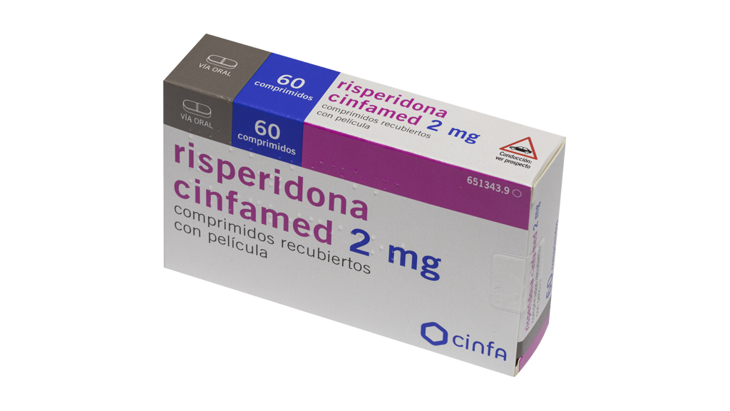 RISPERIDONA CINFAMED 2 mg 20 COMPRIMIDOS RECUBIERTOS
