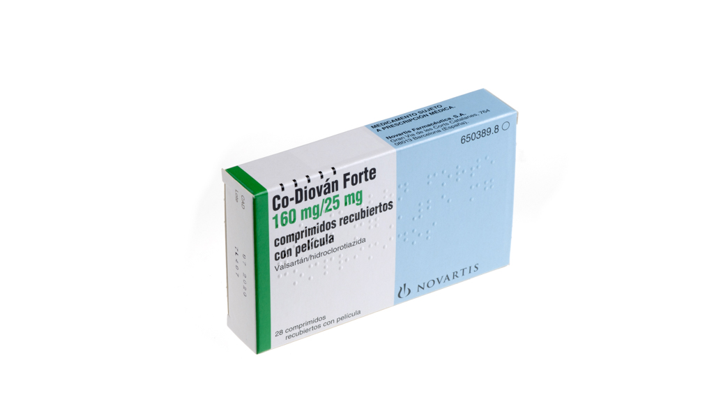 CO-DIOVAN FORTE 160 mg/25 mg 28 COMPRIMIDOS RECUBIERTOS