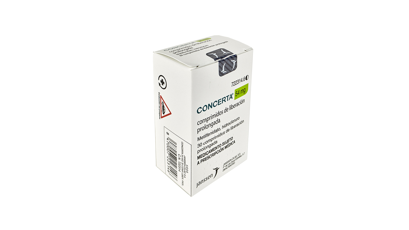 CONCERTA 54 mg 30 COMPRIMIDOS LIBERACION PROLONGADA - Farmacéuticos