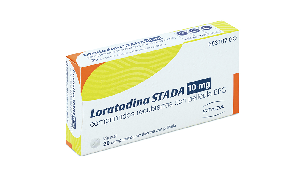 LORATADINA STADA EFG 10 mg 20 COMPRIMIDOS RECUBIERTOS