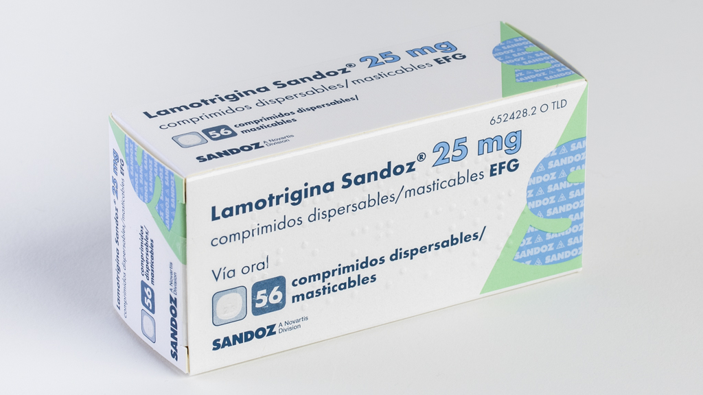 LAMOTRIGINA SANDOZ EFG 25 mg 56 COMPRIMIDOS DISPERSABLES