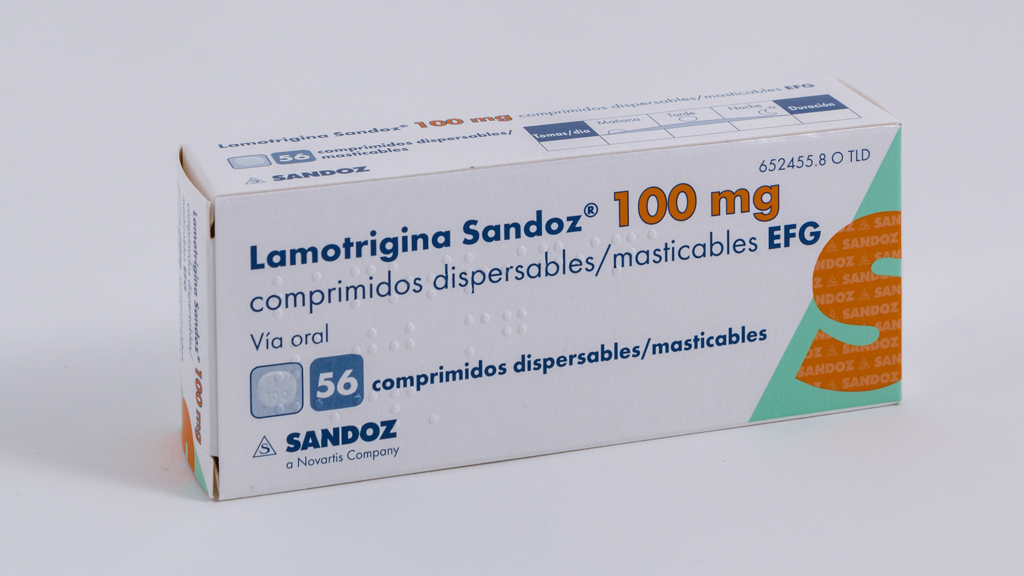 LAMOTRIGINA SANDOZ EFG 100 mg 56 COMPRIMIDOS DISPERSABLES