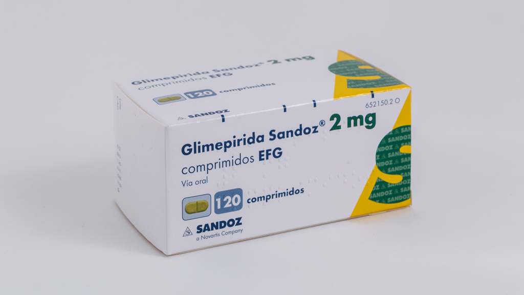 GLIMEPIRIDA SANDOZ EFG 2 mg 120 COMPRIMIDOS