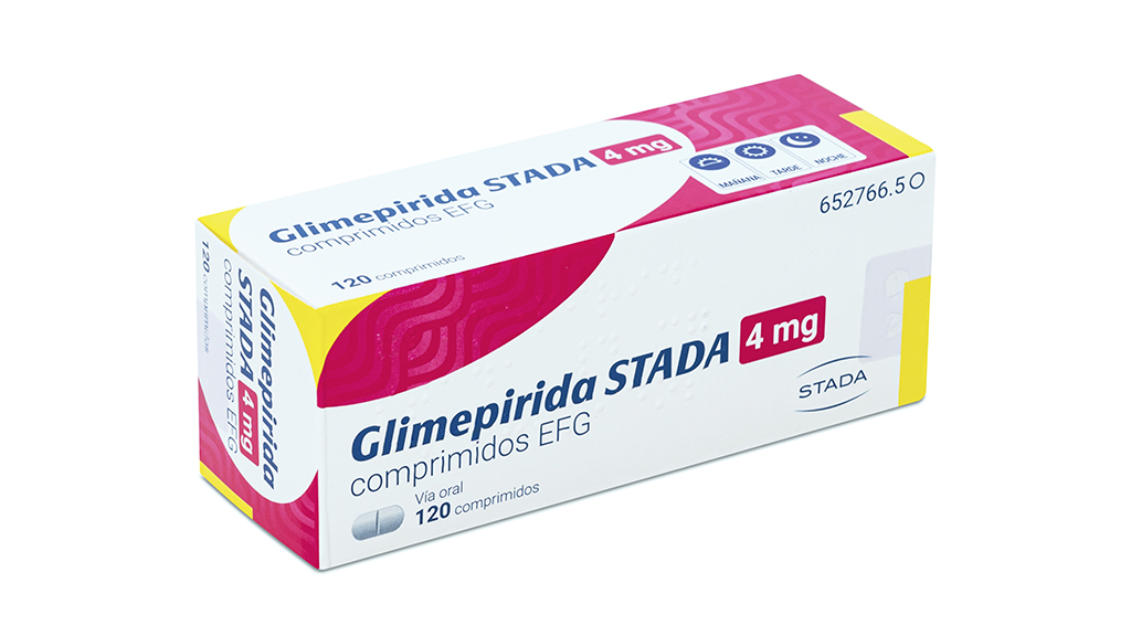 GLIMEPIRIDA STADA EFG 4 mg 120 COMPRIMIDOS