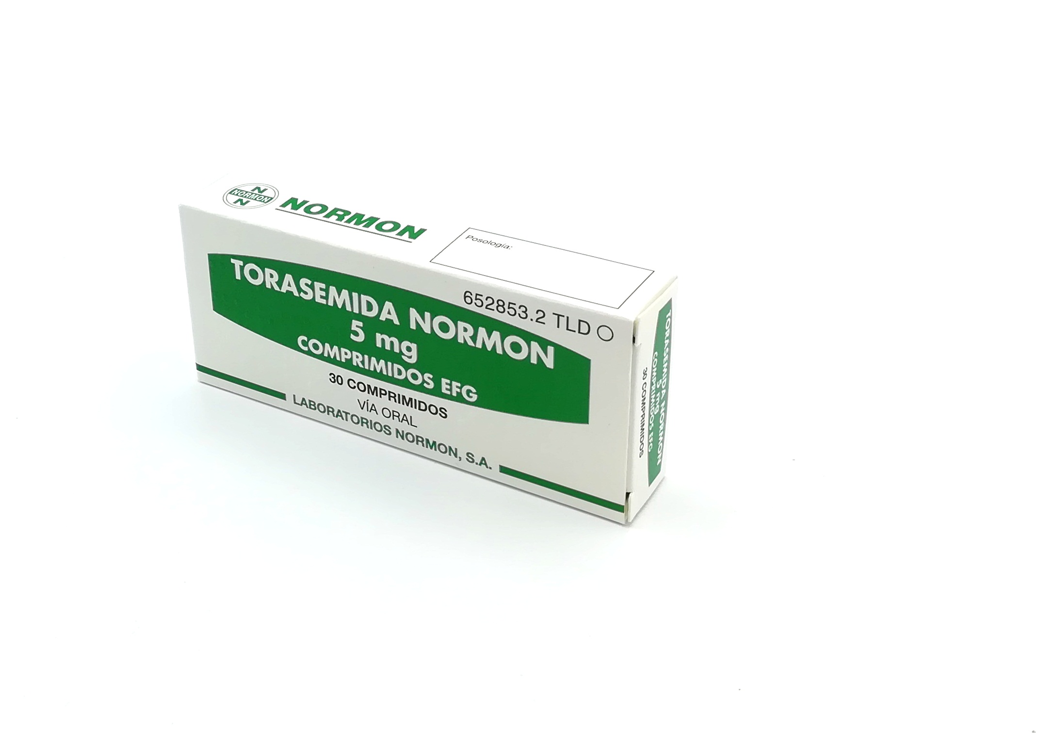 TORASEMIDA NORMON EFG 5 mg 30 COMPRIMIDOS