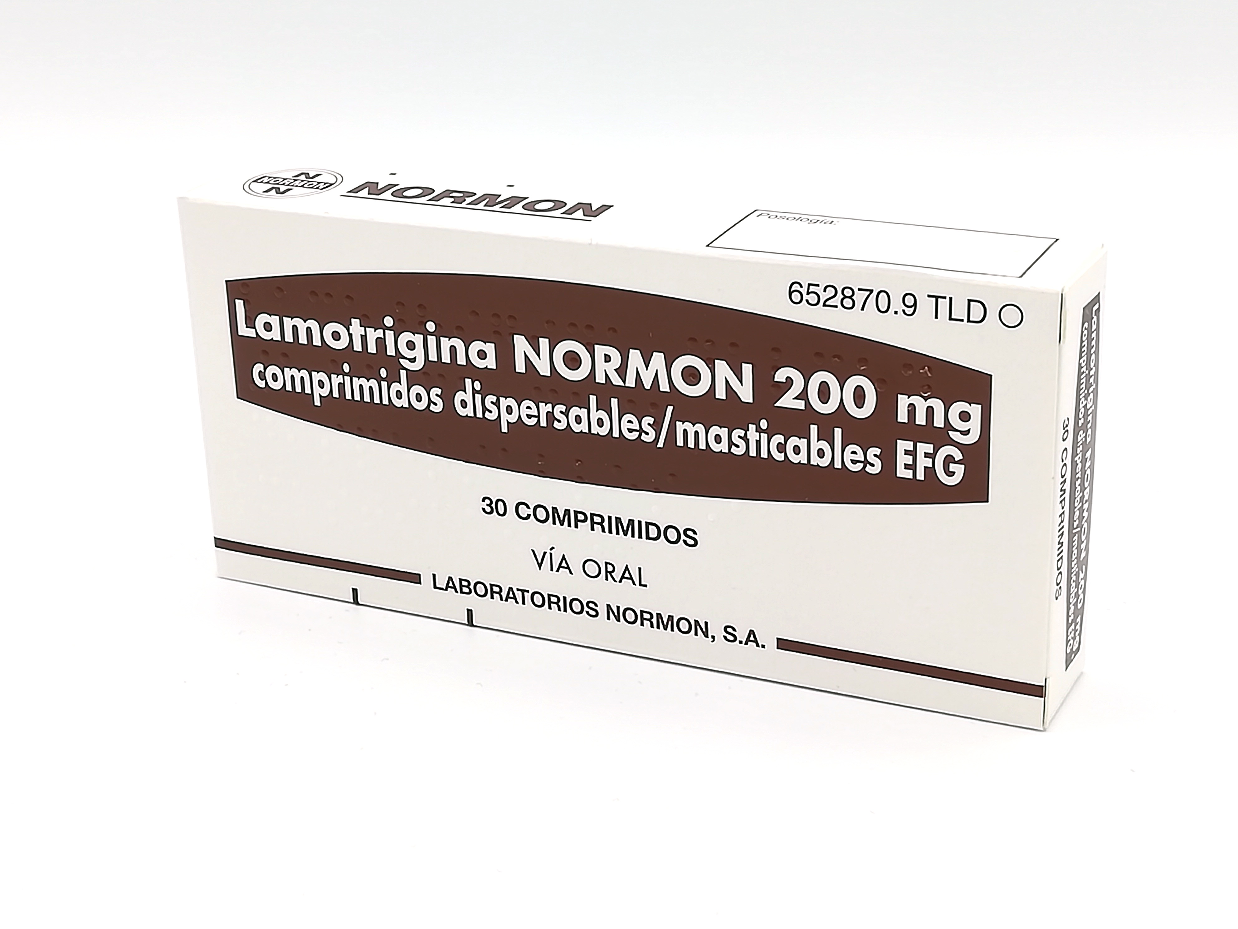 LAMOTRIGINA NORMON EFG 200 mg 30 COMPRIMIDOS DISPERSABLES
