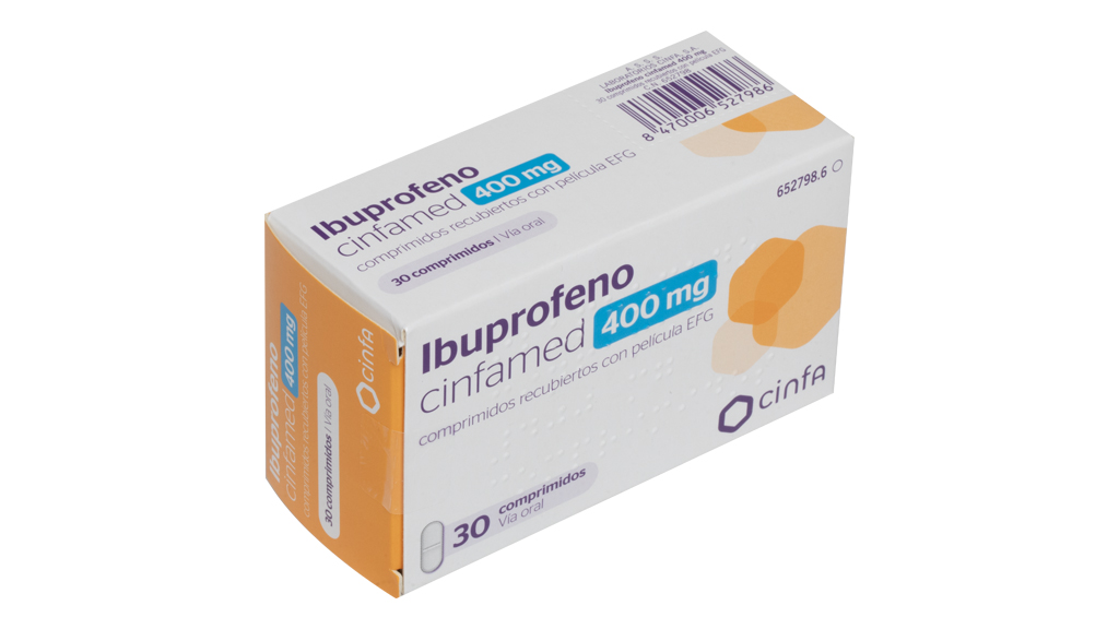 IBUPROFENO CINFAMED EFG 400 mg 30 COMPRIMIDOS RECUBIERTOS