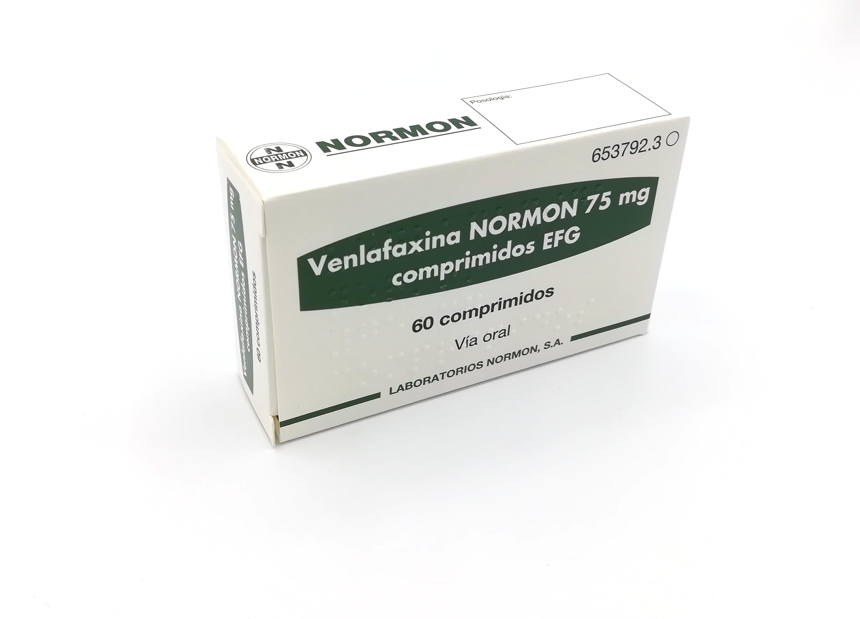 VENLAFAXINA NORMON EFG 75 mg 60 COMPRIMIDOS