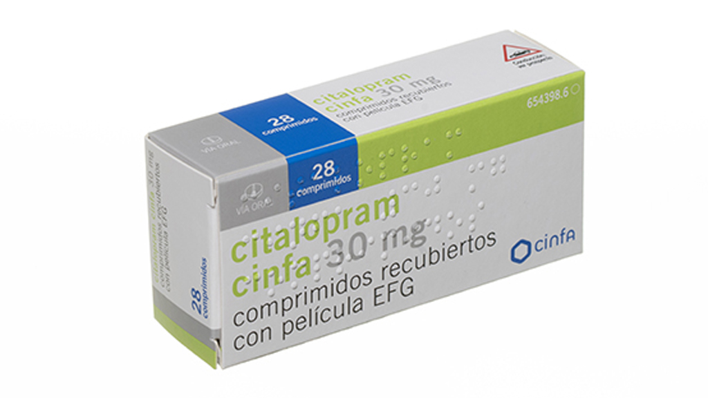 CITALOPRAM CINFA EFG 30 mg 56 COMPRIMIDOS RECUBIERTOS - Farmacéuticos