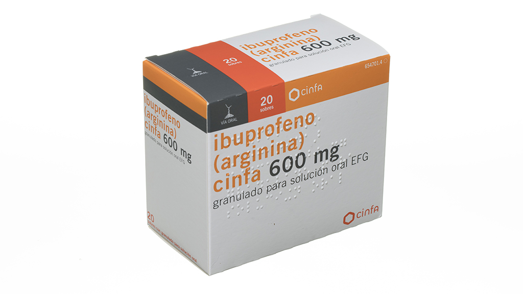 básico Locura Ligadura IBUPROFENO (ARGININA) CINFA EFG 600 mg 20 SOBRES GRANULADO PARA SOLUCION  ORAL - Farmacéuticos