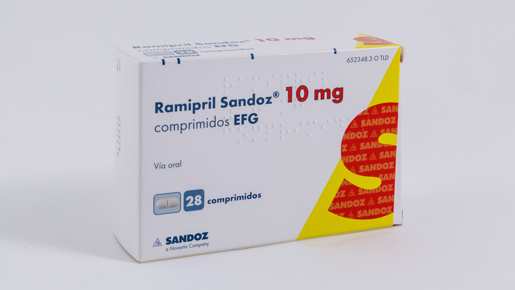 RAMIPRIL SANDOZ EFG 10 mg 500 COMPRIMIDOS