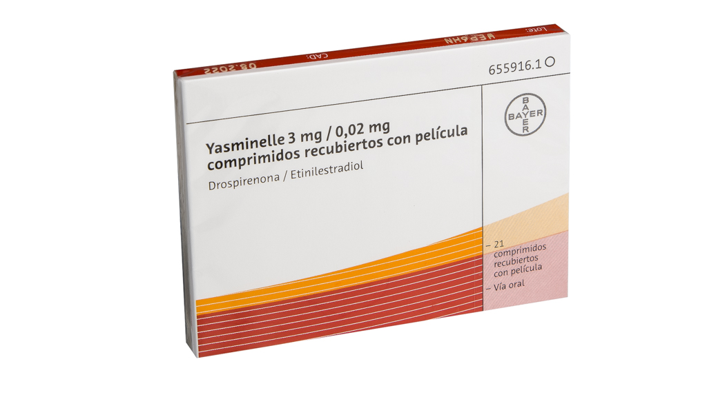 YASMINELLE 3 mg/0,02 mg 1 x 21 COMPRIMIDOS RECUBIERTOS