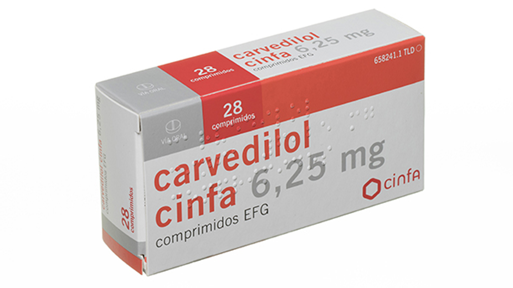 CARVEDILOL CINFA EFG 6,25 mg 28 COMPRIMIDOS