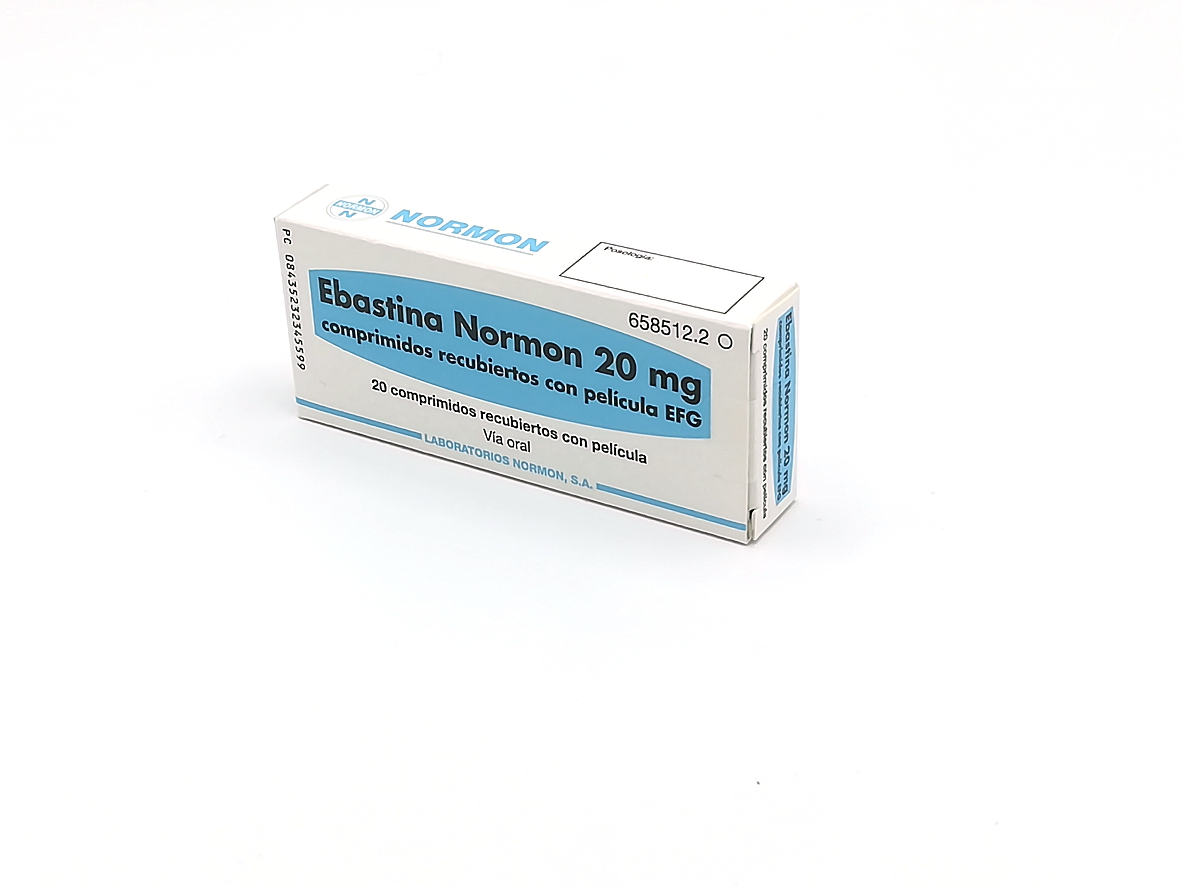 Ebastina Normon Efg 20 Mg 20 Comprimidos Recubiertos - Farmacéuticos