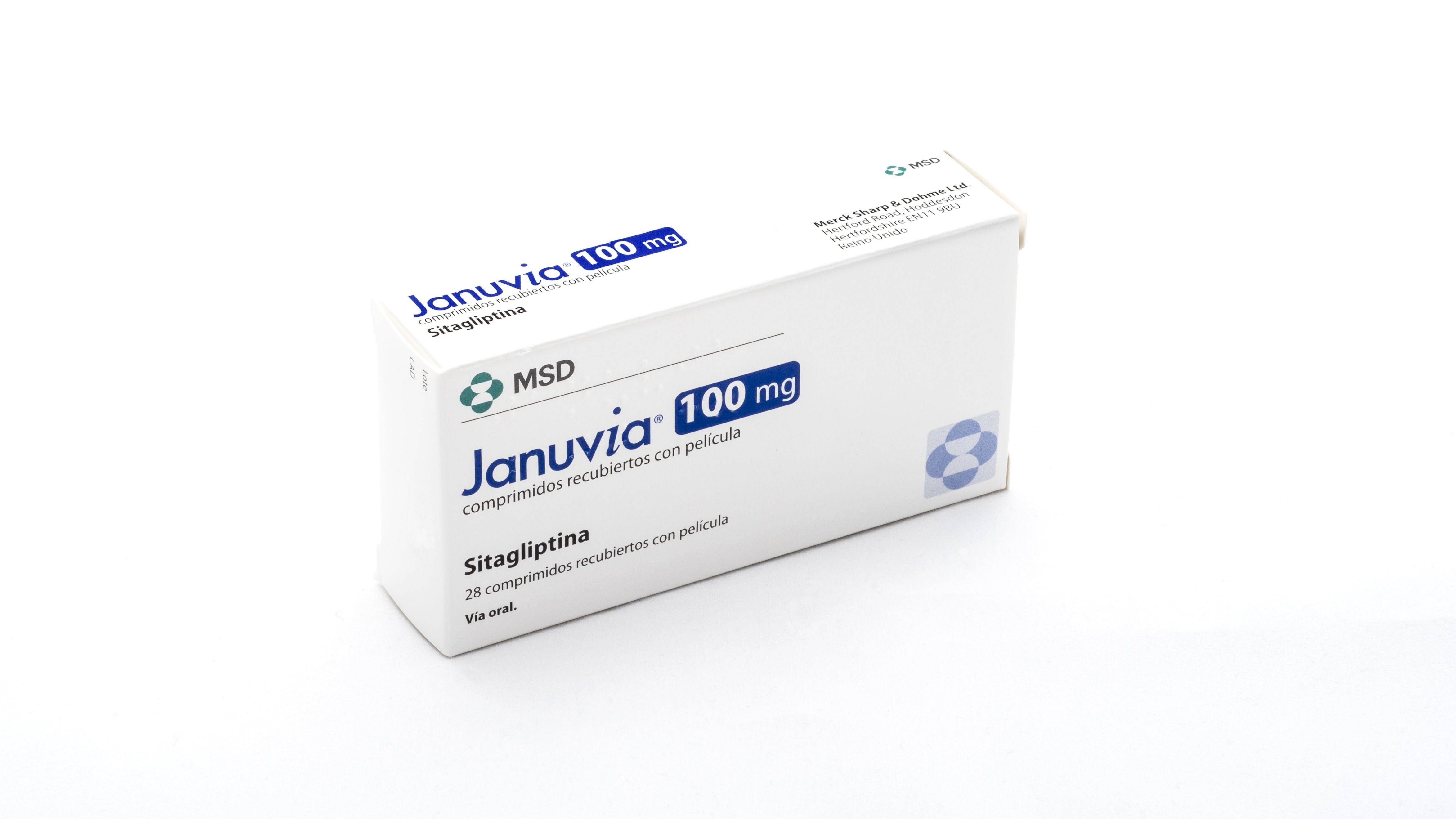 JANUVIA 100 mg 28 COMPRIMIDOS RECUBIERTOS