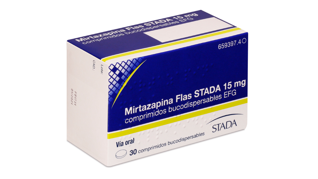 MIRTAZAPINA FLAS STADA EFG 15 mg 30 COMPRIMIDOS BUCODISPERSABLES BLISTER Al/Al