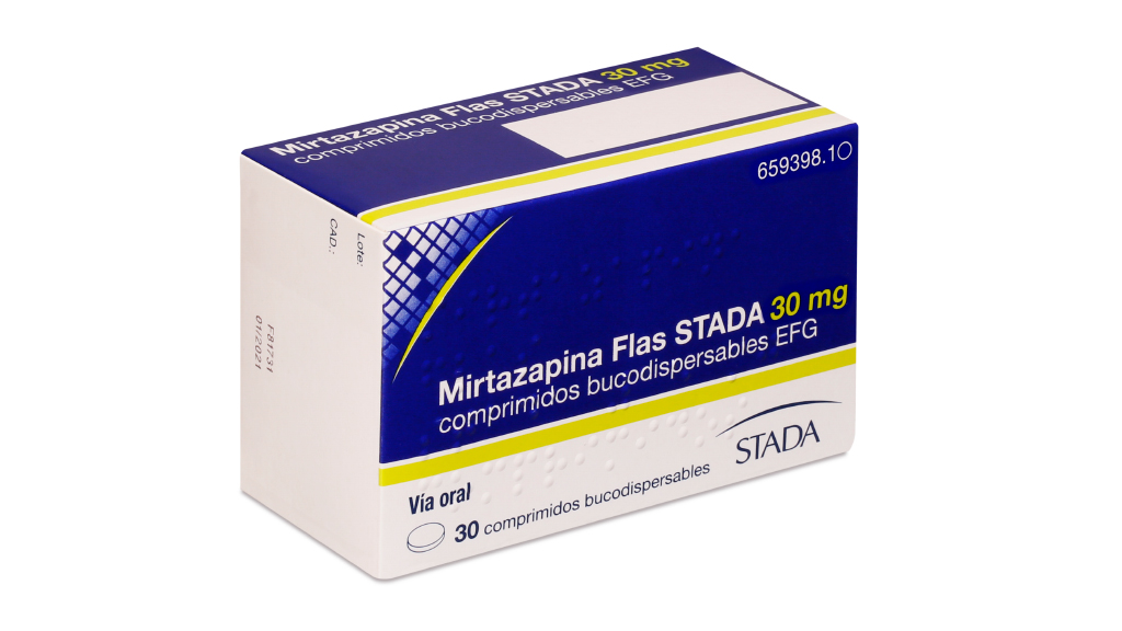 MIRTAZAPINA FLAS STADA EFG 30 mg 30 COMPRIMIDOS BUCODISPERSABLES BLISTER Al/Al