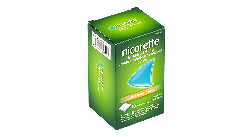 NICORETTE FRESHFRUIT 2 mg 105 CHICLES MEDICAMENTOSOS