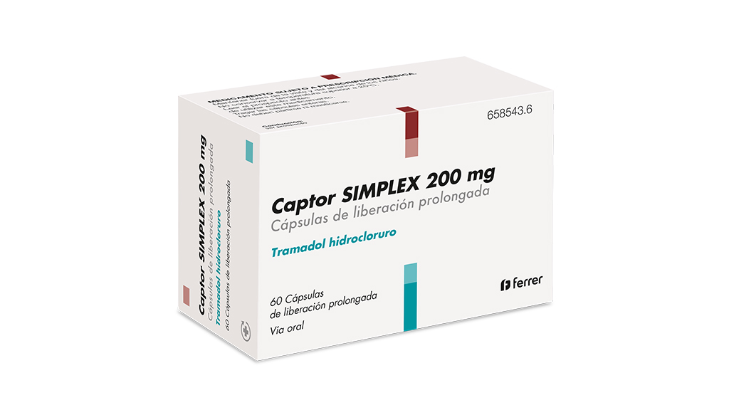 CAPTOR SIMPLEX 200 mg 60 CAPSULAS LIBERACION PROLONGADA