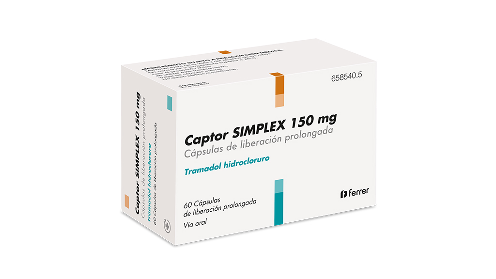 CAPTOR SIMPLEX 150 mg 20 CAPSULAS LIBERACION PROLONGADA