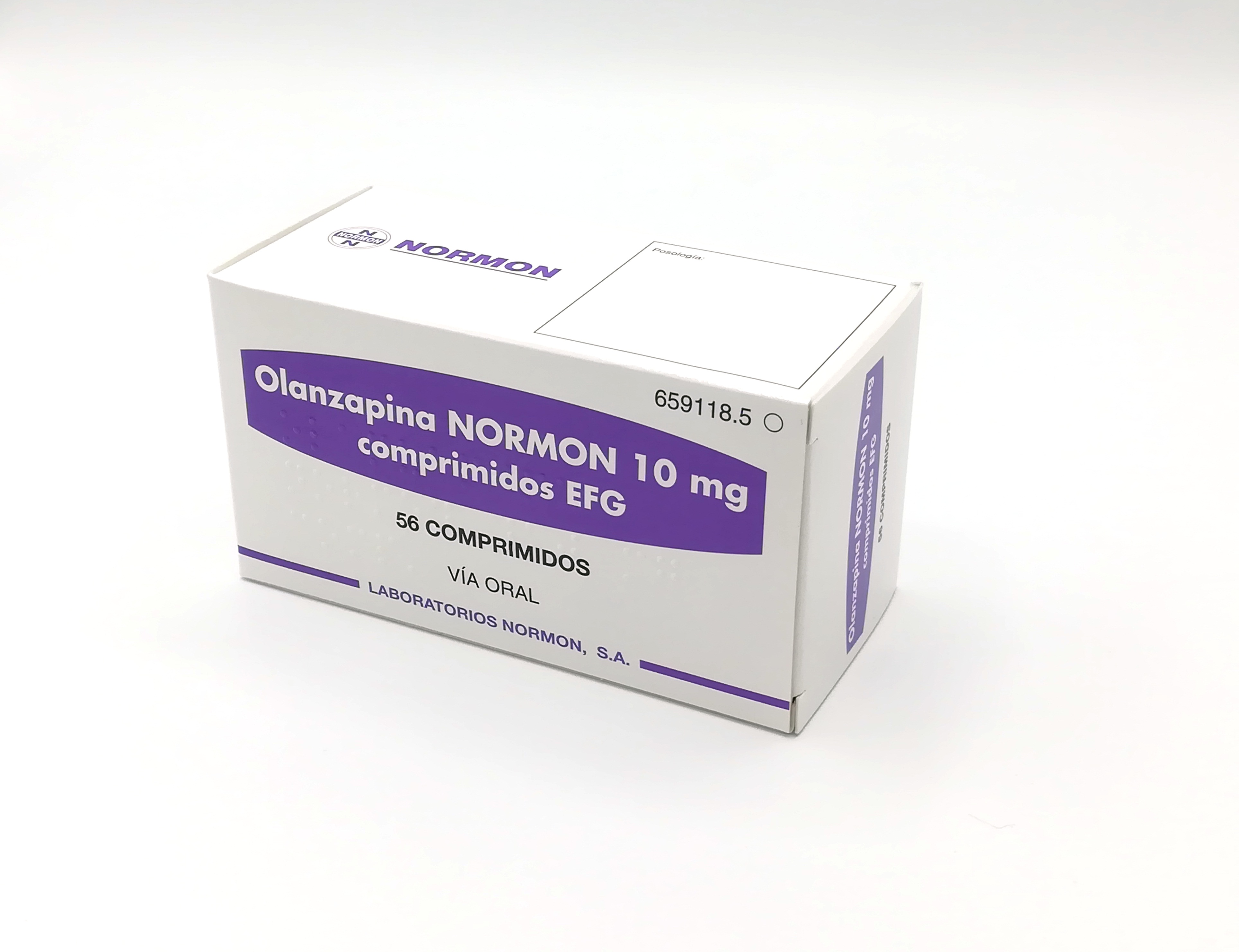 OLANZAPINA NORMON EFG 10 mg 28 COMPRIMIDOS