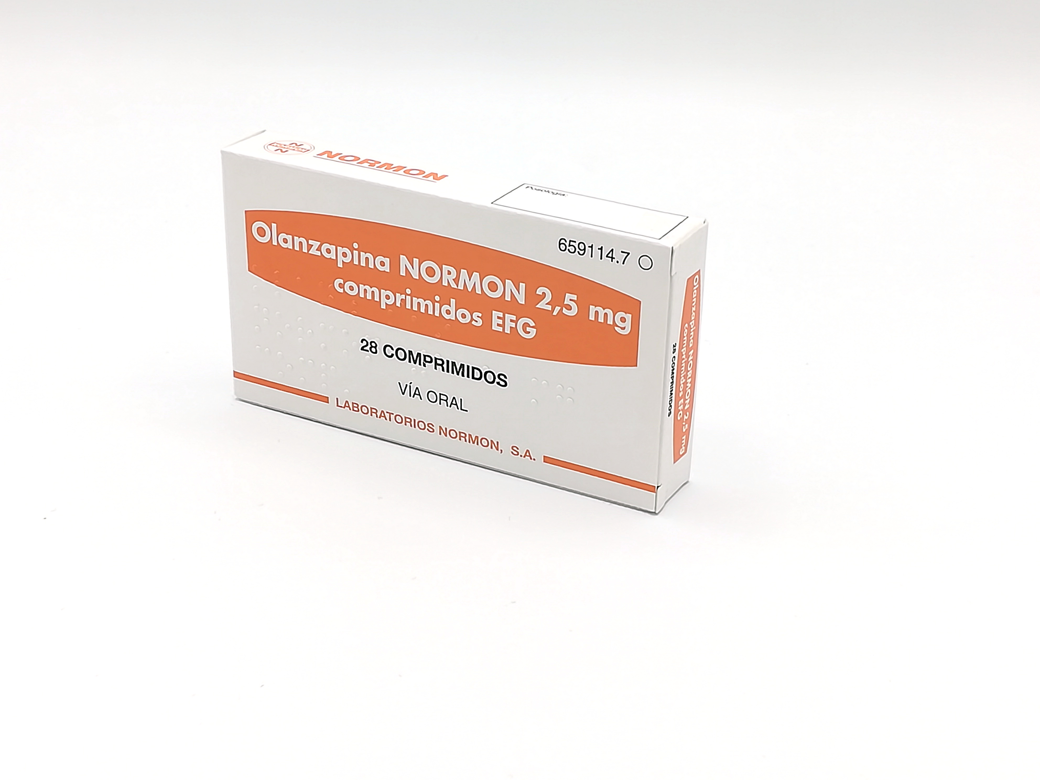 Olanzapina Normon Efg 2 5 Mg 28 Comprimidos Farmac Uticos   68835 Materialas 