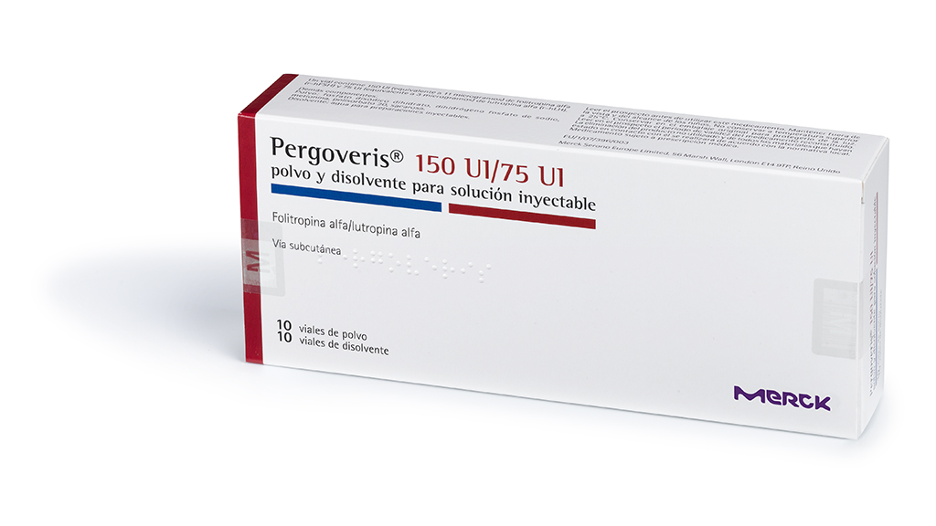 PERGOVERIS 150 UI/75 UI 10 VIALES POLVO PARA SOLUCION INYECTABLE + 10 VIALES DISOLVENTE