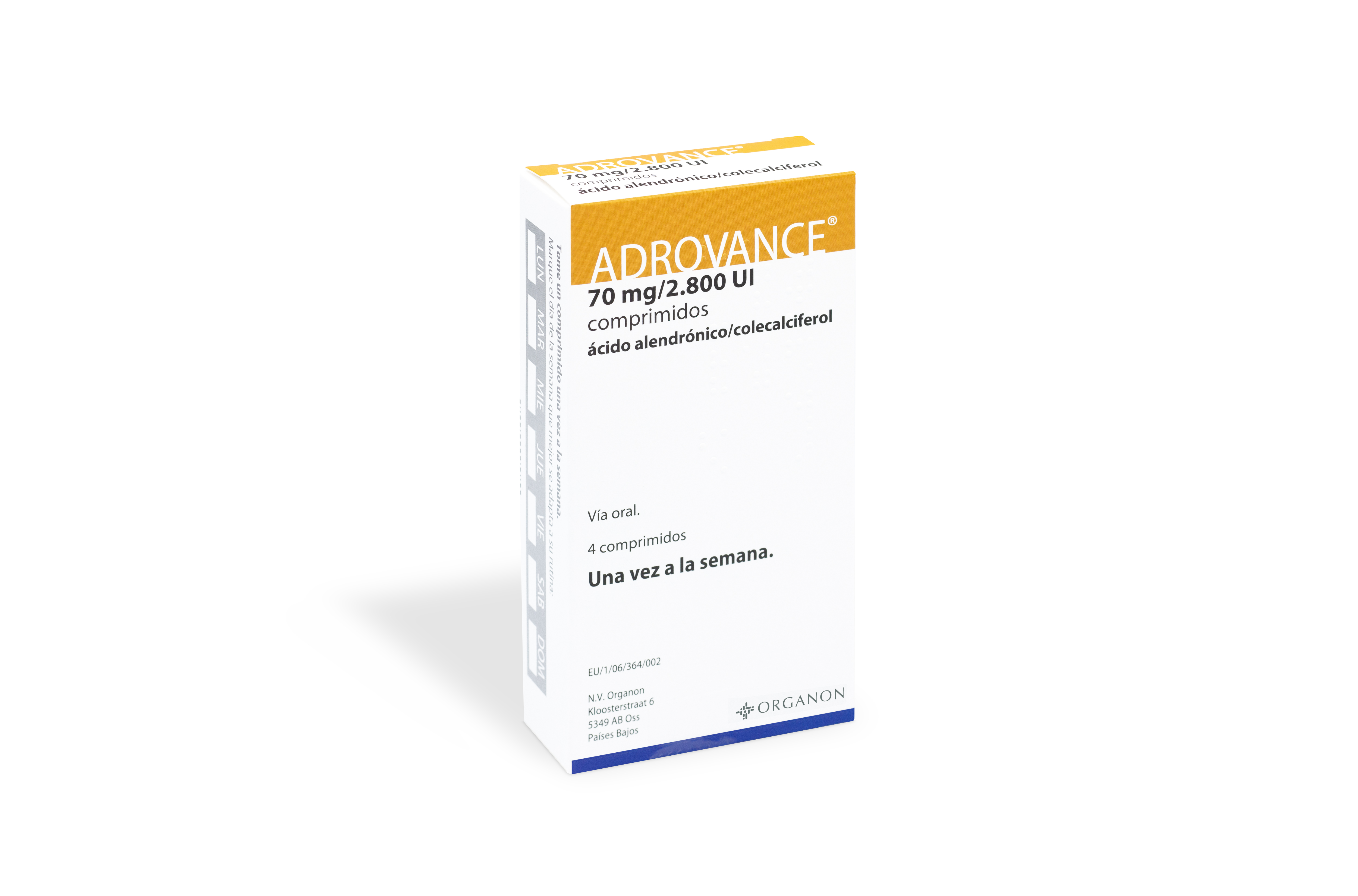 ADROVANCE 70 mg/2800 UI 4 COMPRIMIDOS