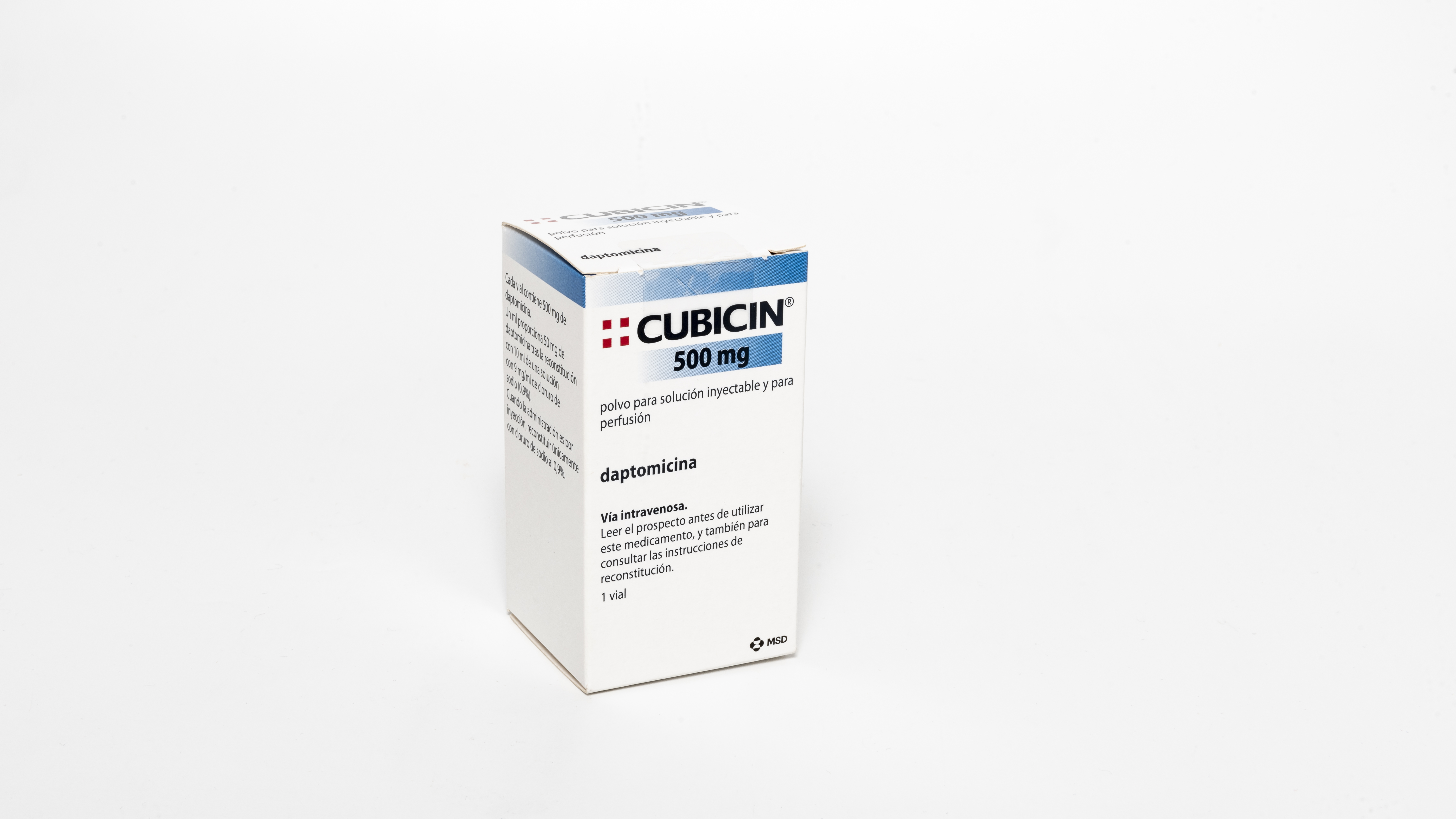 CUBICIN 500 mg 1 VIAL POLVO PARA SOLUCION INYECTABLE Y PARA PERFUSION